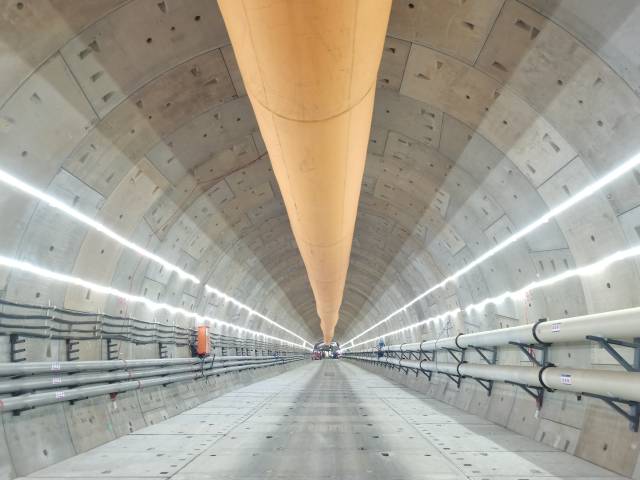 中铁隧道局集团深江铁路2标珠江口隧道。