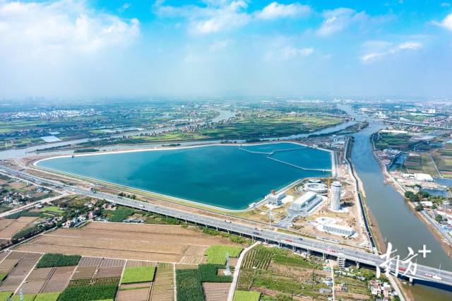 工程在广州南沙新建的高新沙水库。  