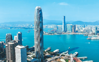 图为香港城市风光。