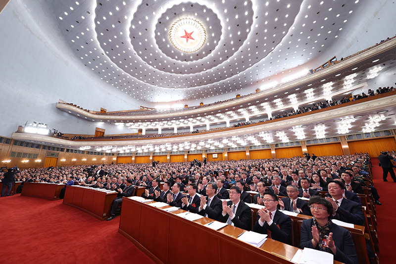 3月4日下午，中国人民政治协商会议第十四届全国委员会第二次会议在北京人民大会堂开幕。